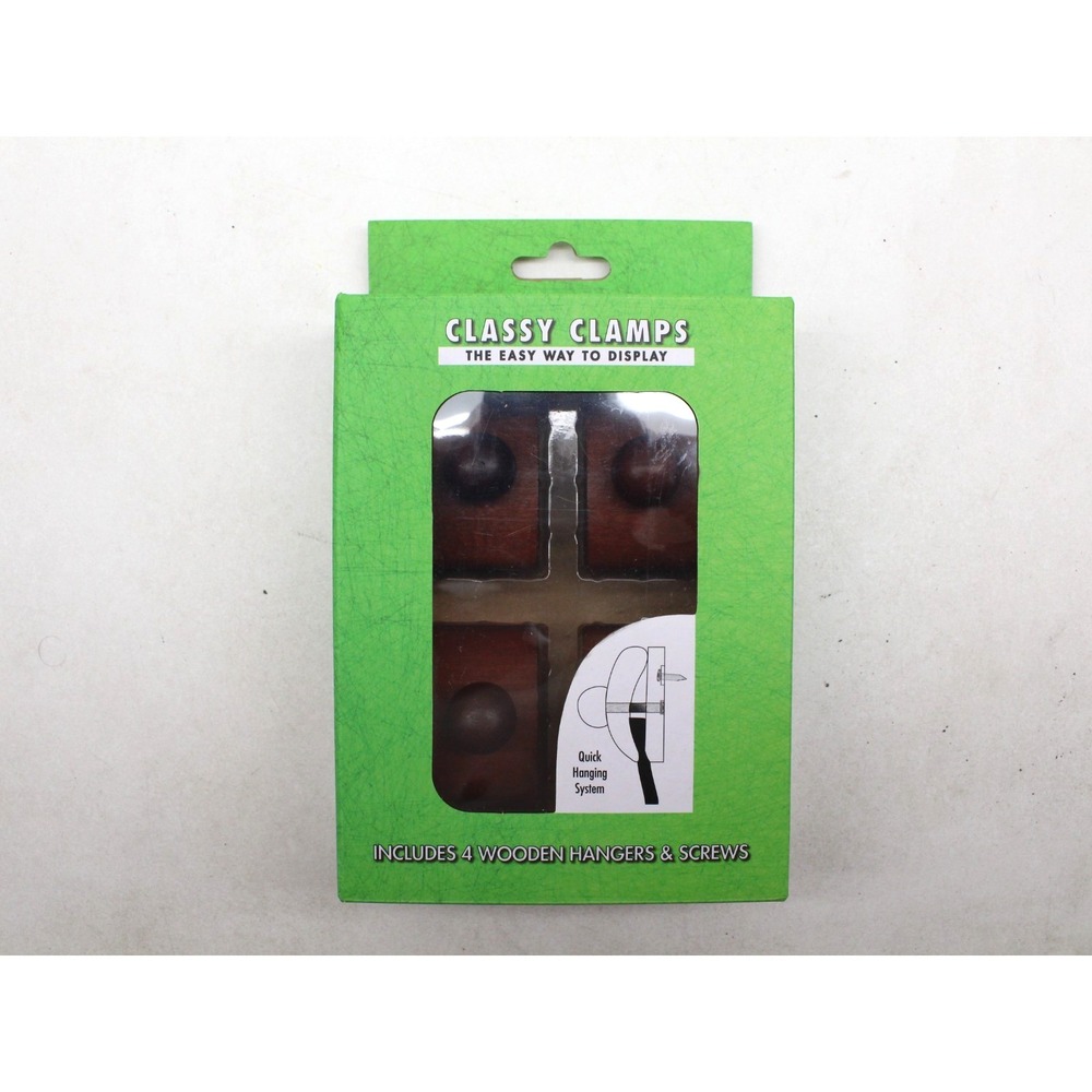Precision Quilting Tools Classy‎ Clamps Wooden Quilt Wall Hangers Small, Dark